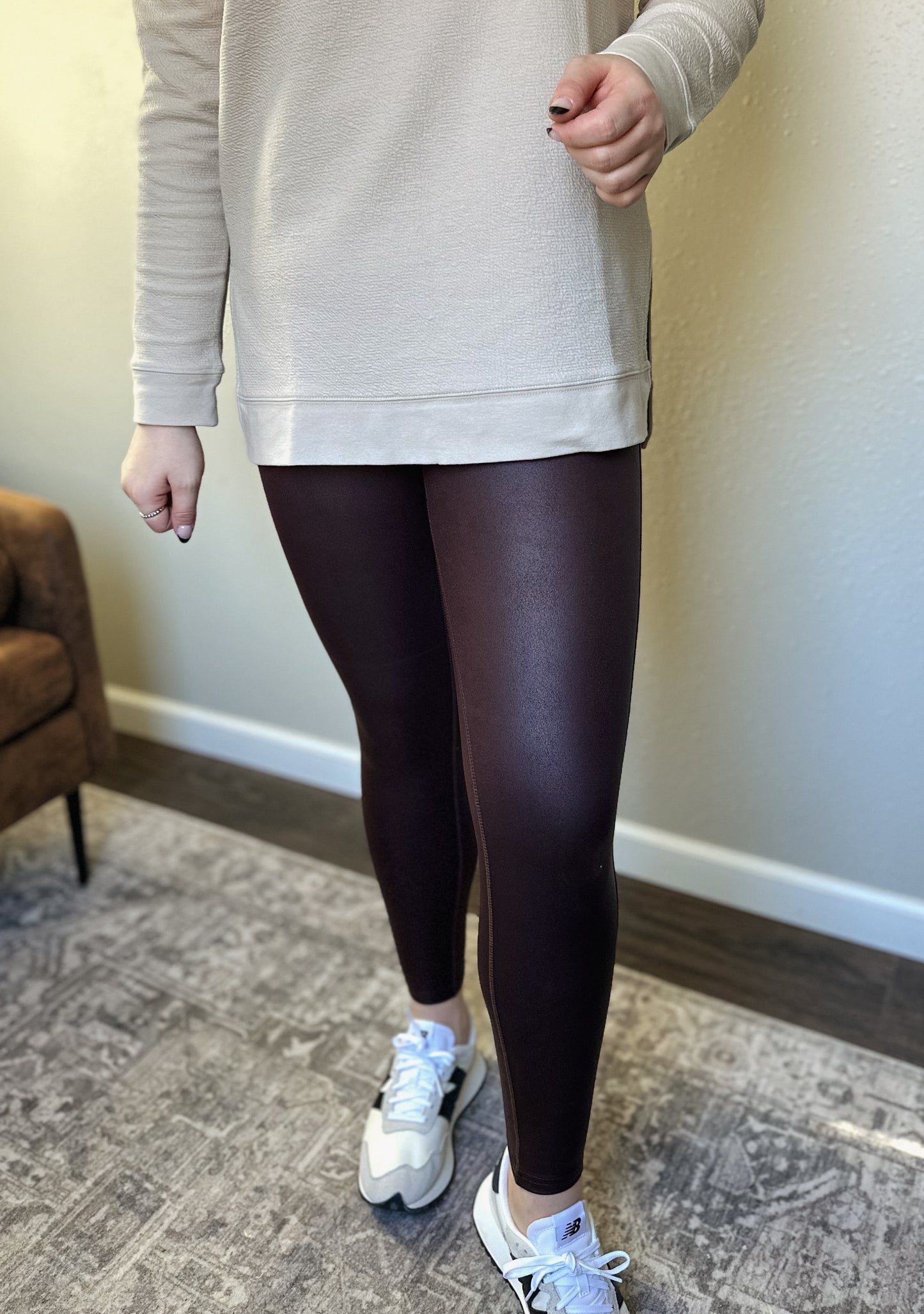 Mia Leggings - Mahogany