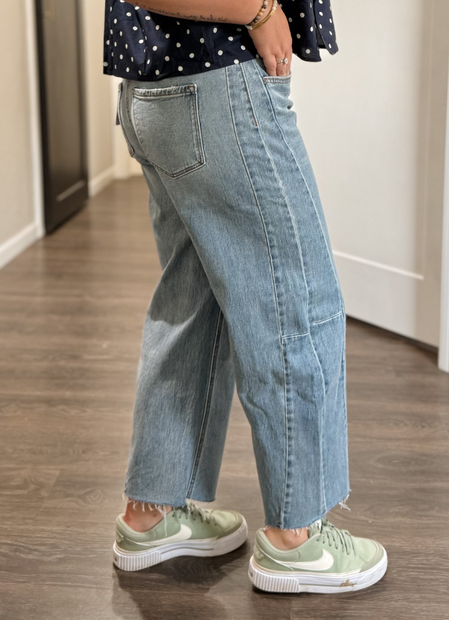 Vervet | High Rise Panel Seam Barrel