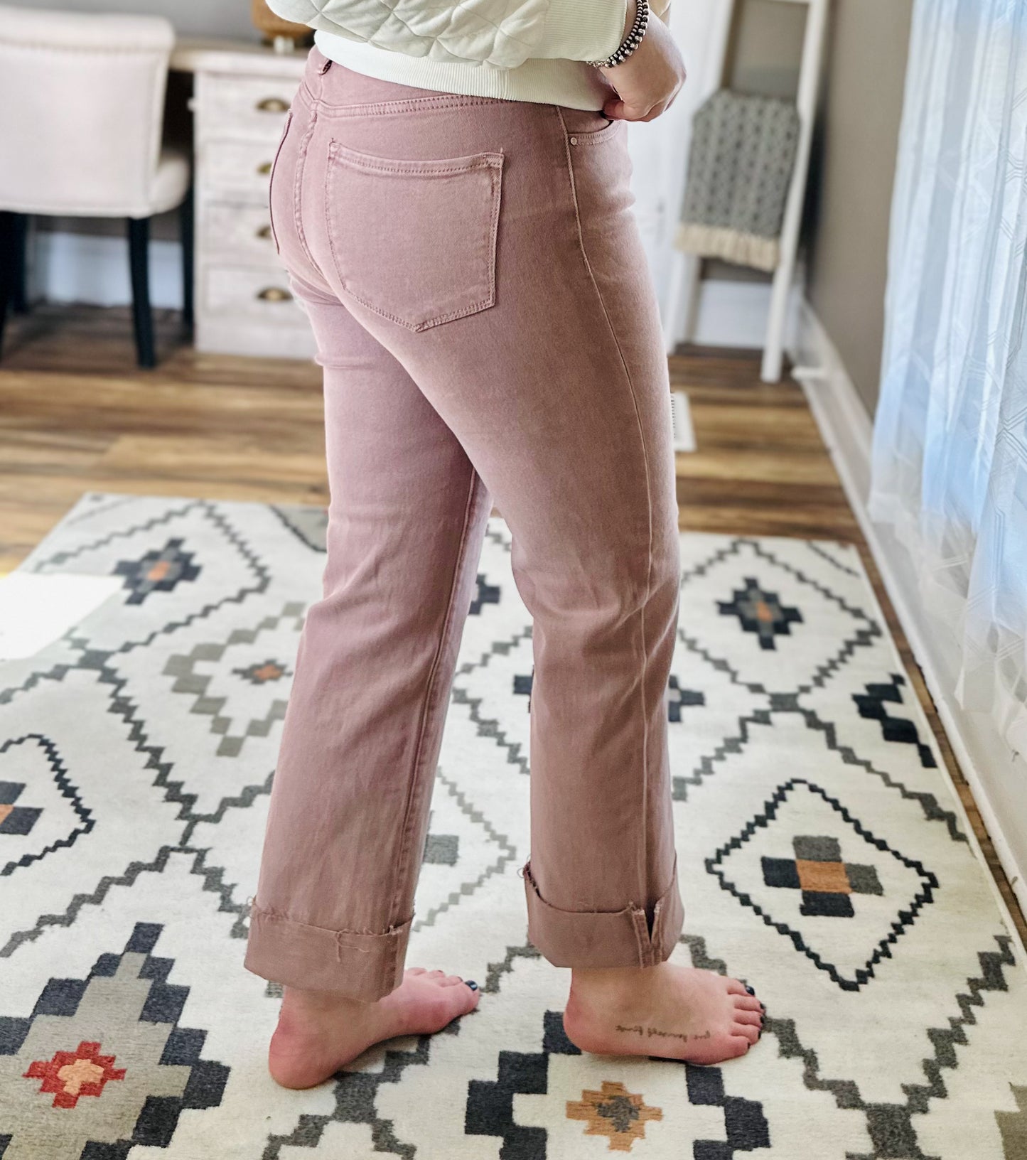 Risen | Allison Straight Leg - Mauve