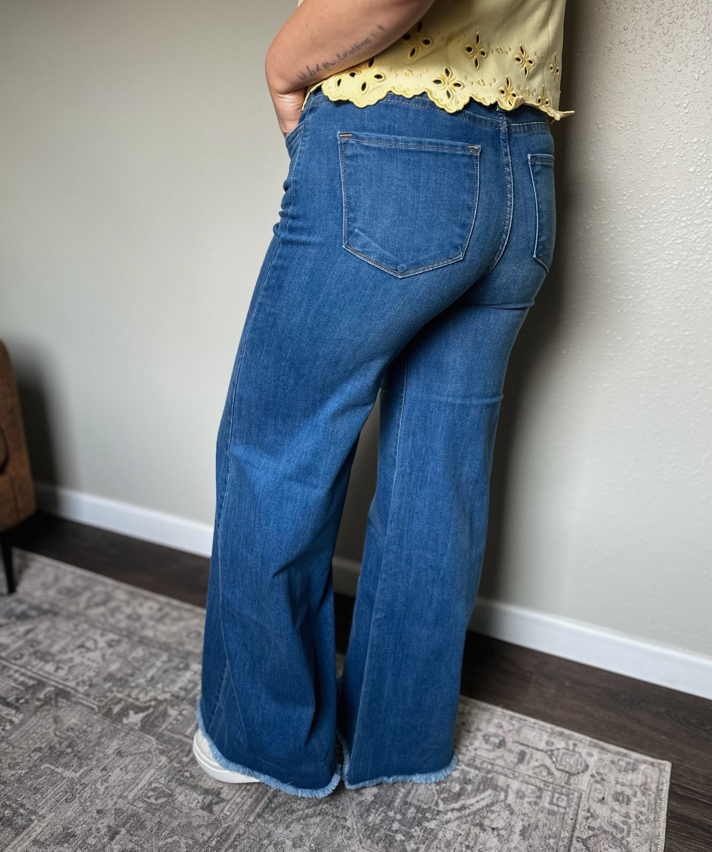 O2 Denim | Navi Wide Leg - Medium Wash
