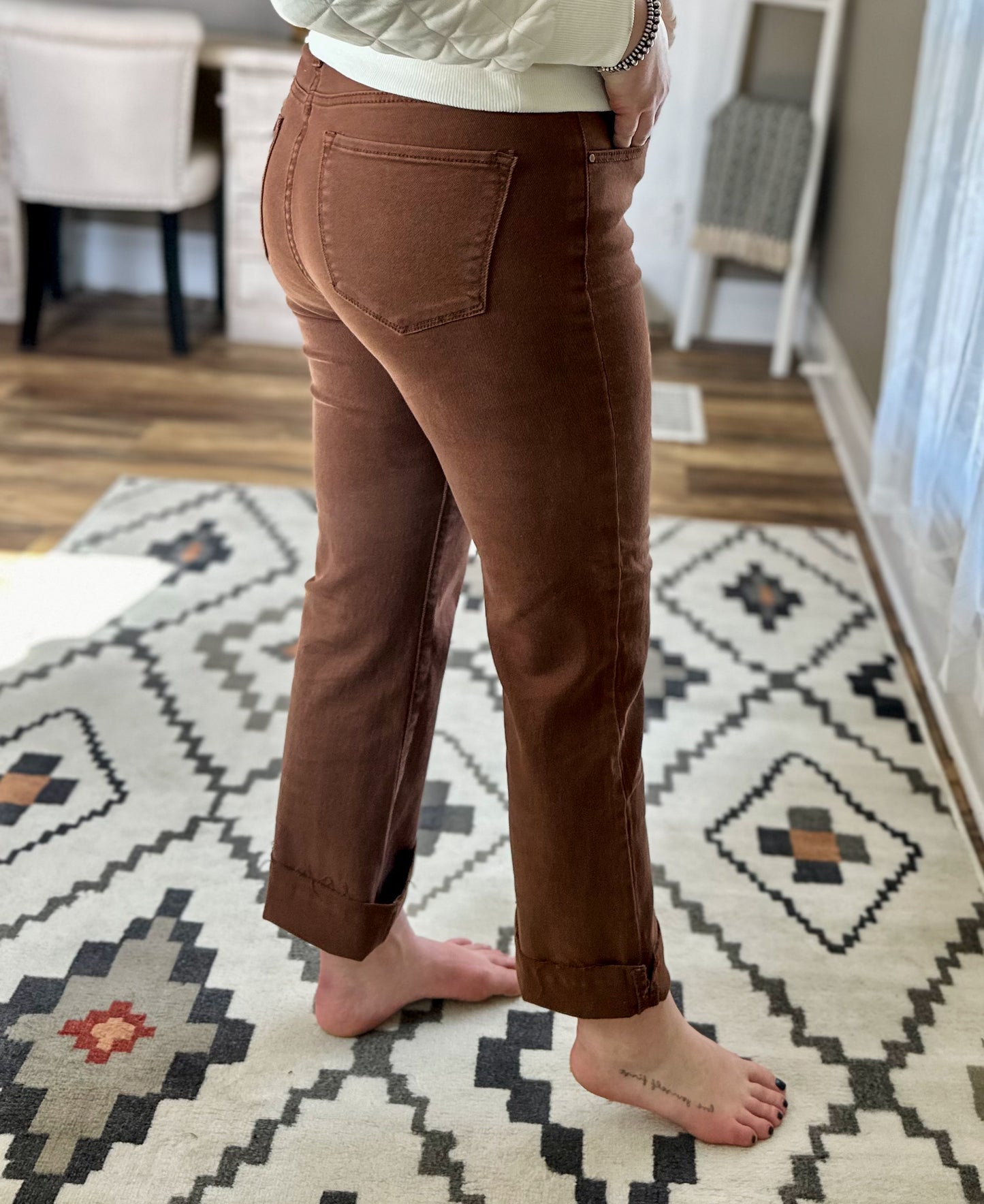 Risen | Allison Straight Leg - Coffee