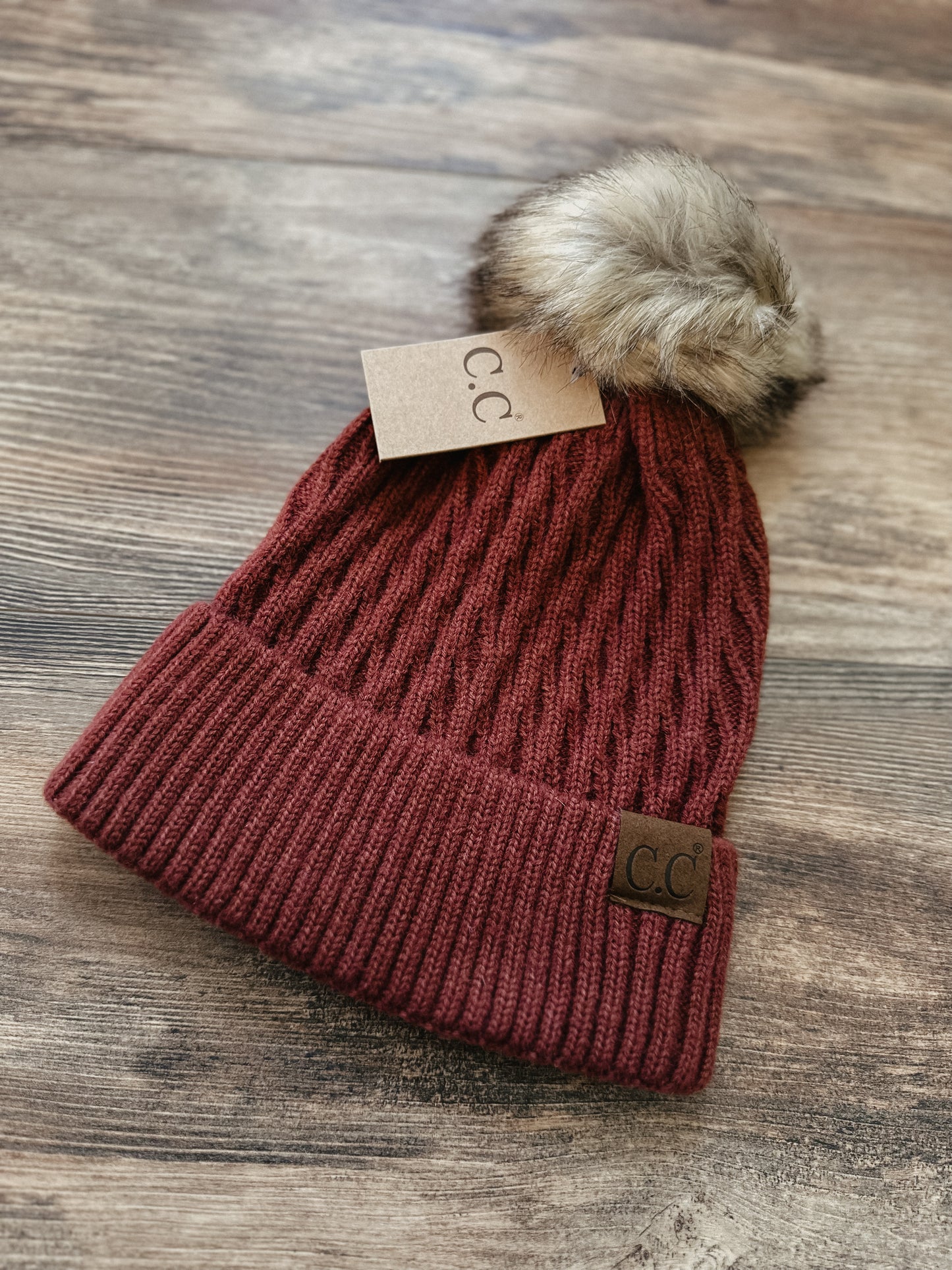 C.C Honey Comb Beanie - Brick