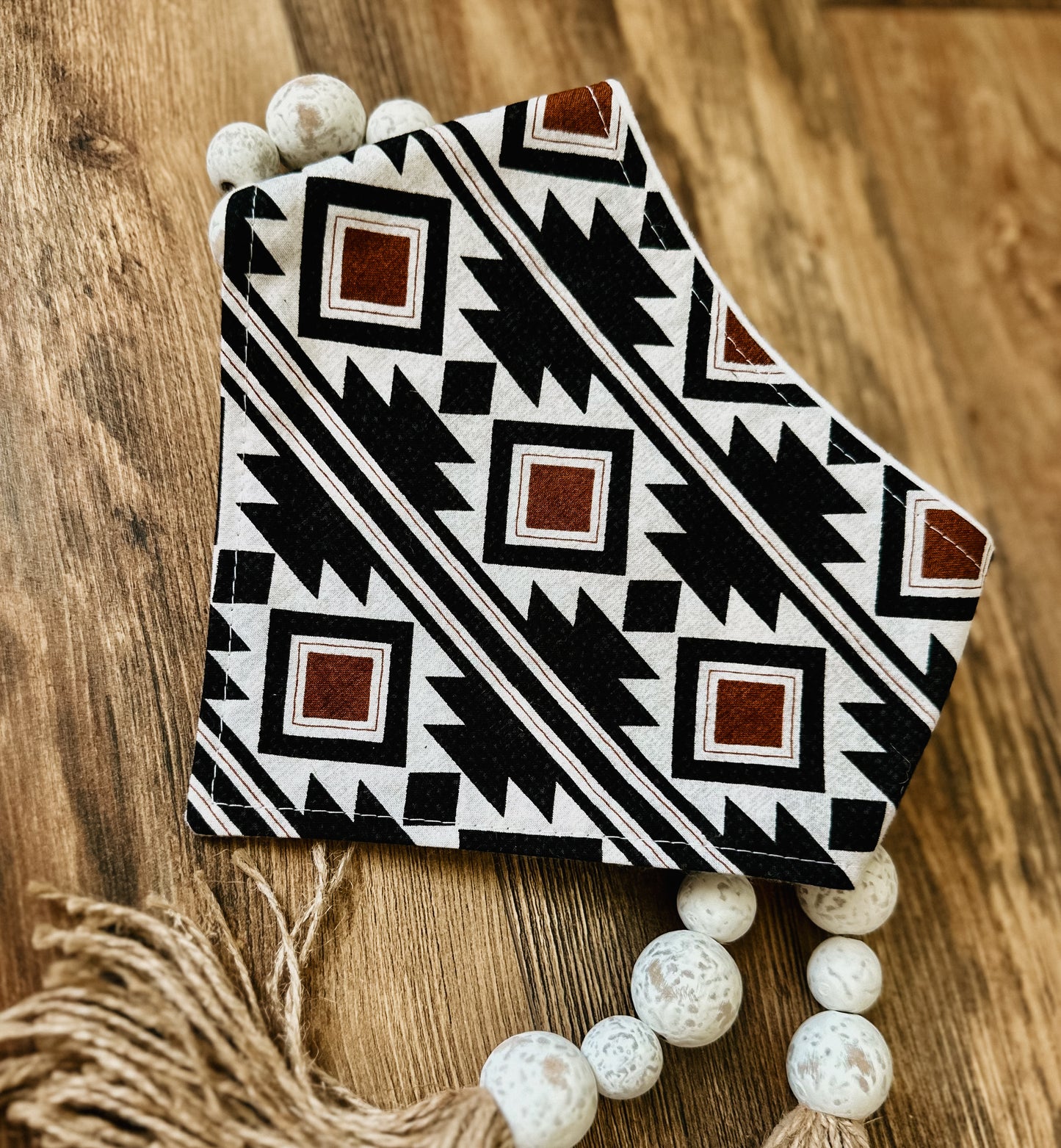 Black Tribal Bandana