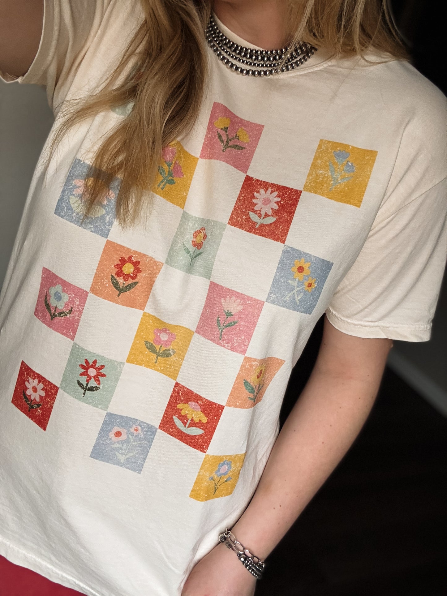 Retro Spring Checker Tee