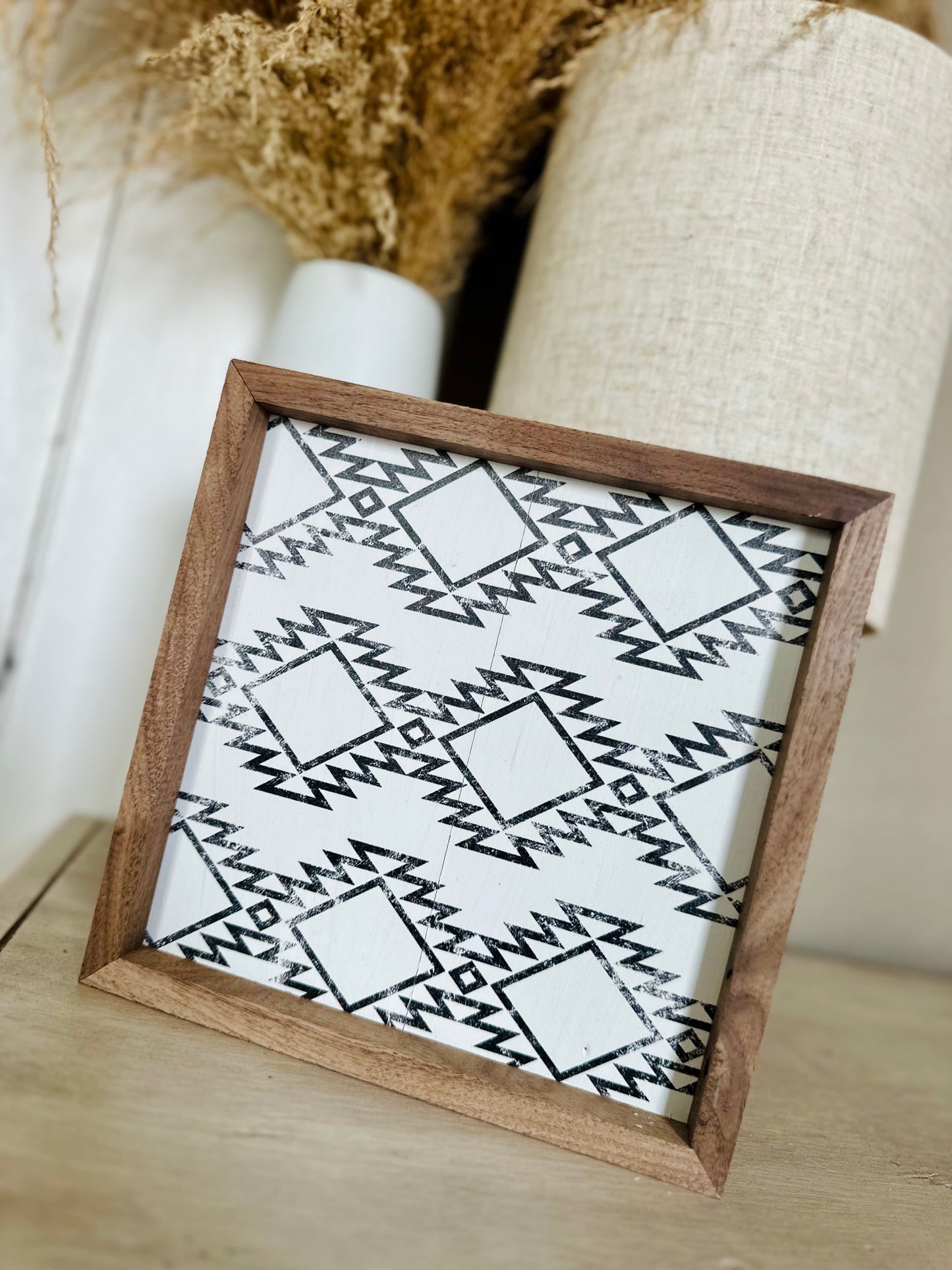 Black + White Tribal - 8x8