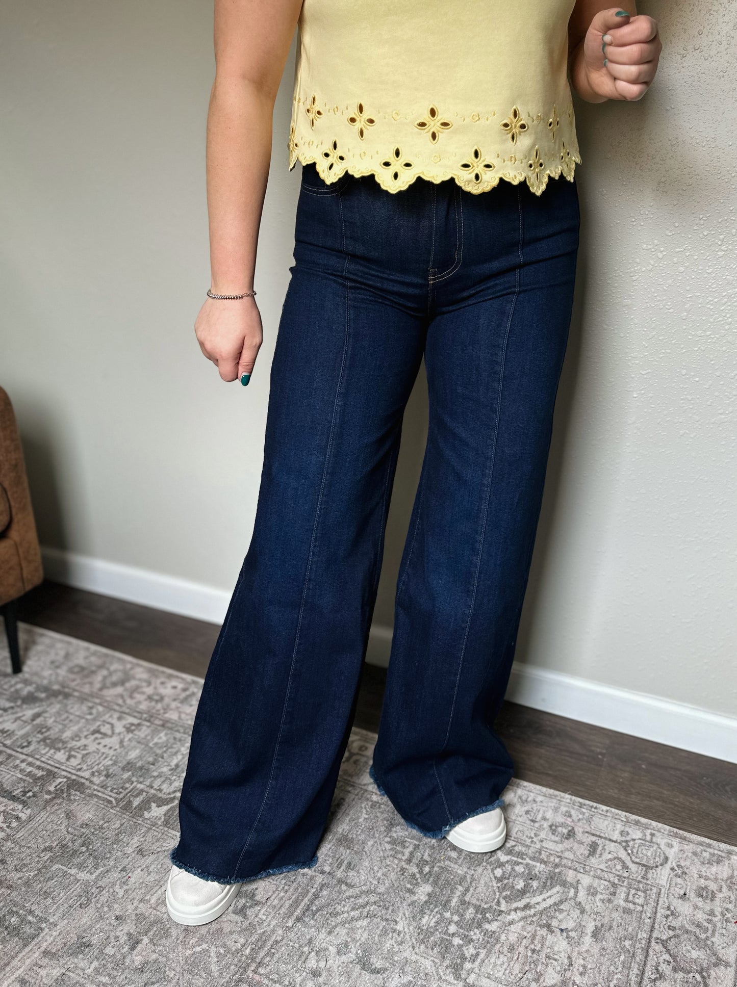O2 Denim | Navi Wide Leg - Dark Wash