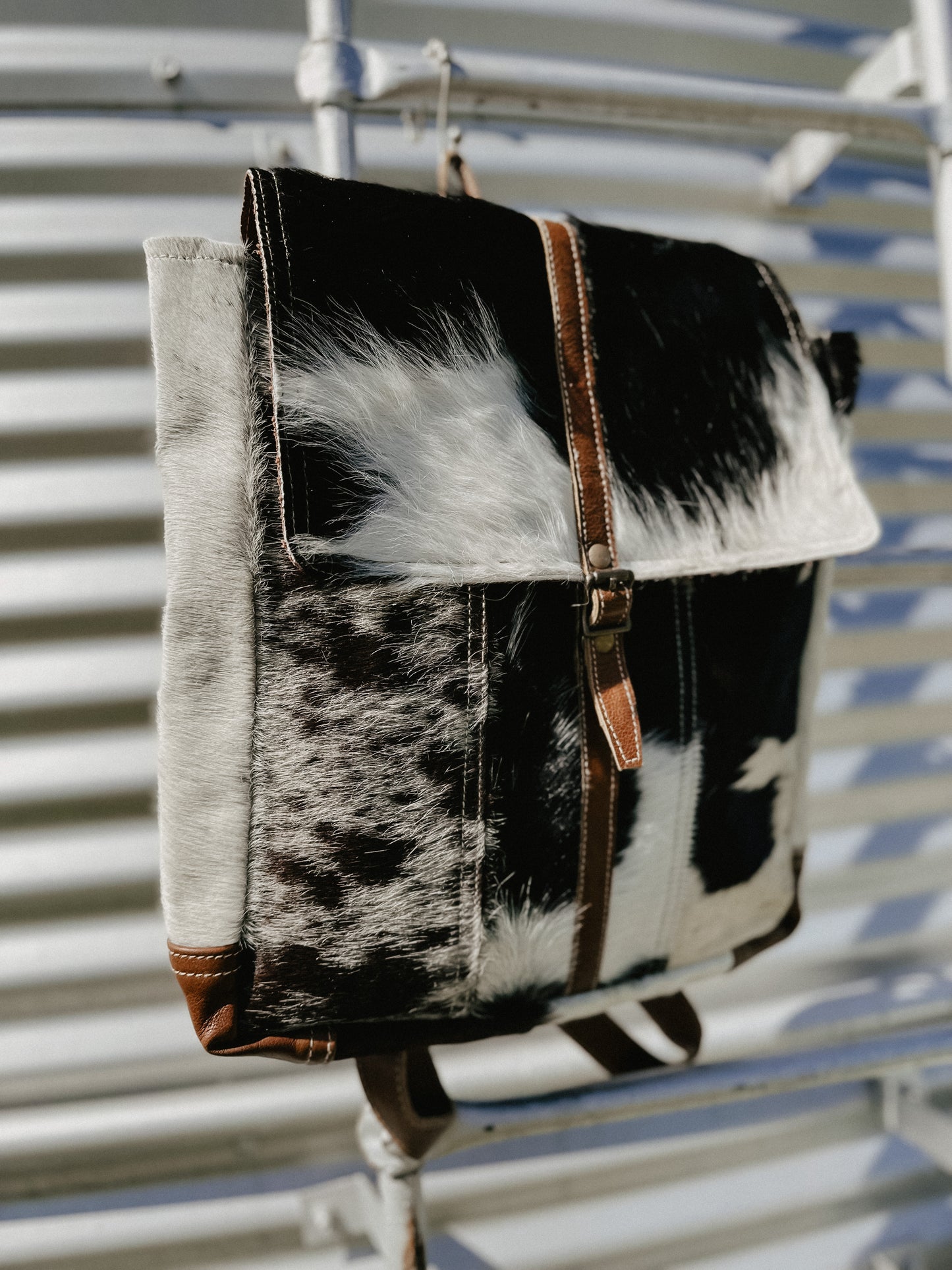 Classy in Cowhide Backpack