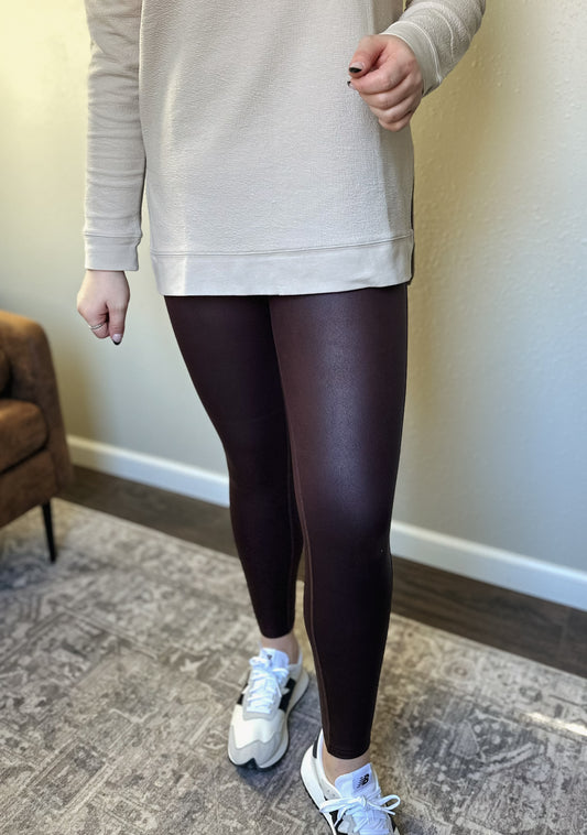 Mia Leggings - Mahogany