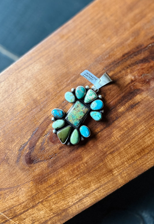 Multi Stone Cluster Pendant