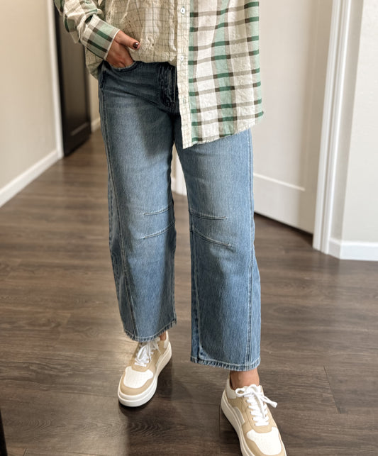 Vervet | Finn High Rise Barrel Jean