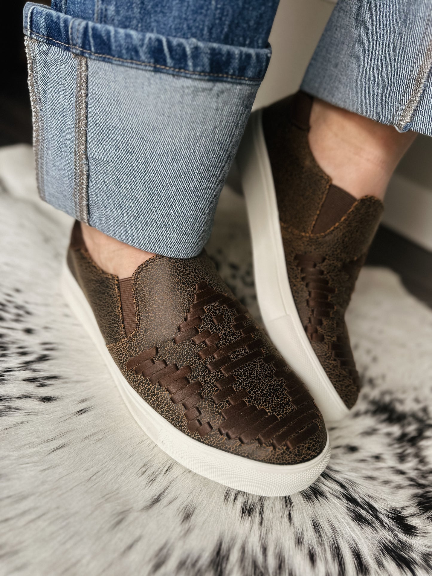 The Kaci Slip On Sneaker - Brown