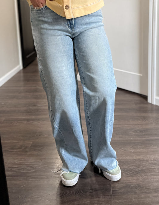 Flying Monkey | Raw Hem Vintage High Rise Flare