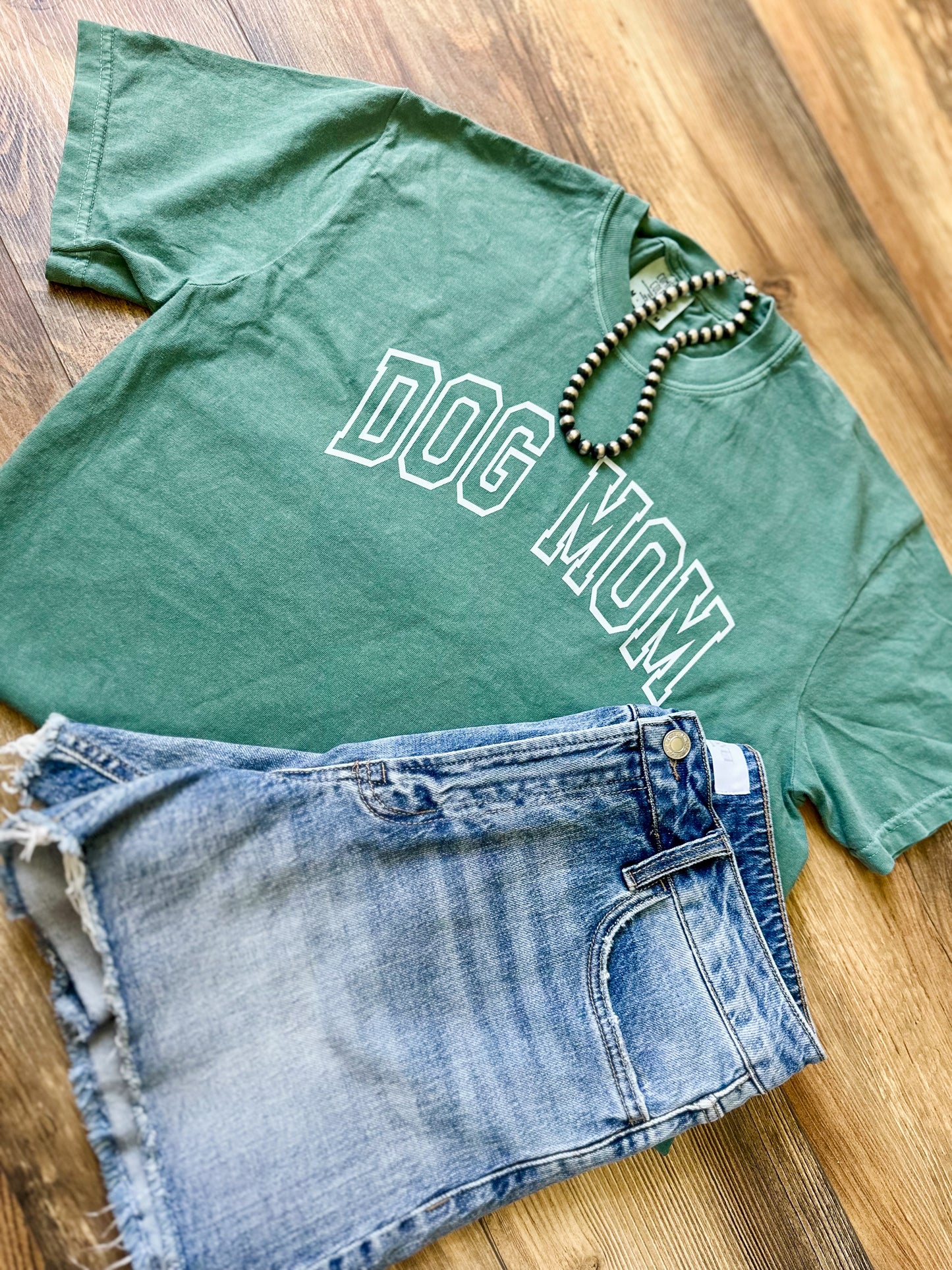 Dog Mom Tee - Sage