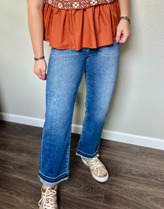 Risen | Marley Mid Rise Ankle Straight
