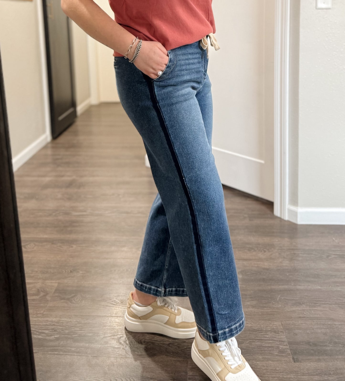Risen | Brinn Crop Drawstring Wide Leg
