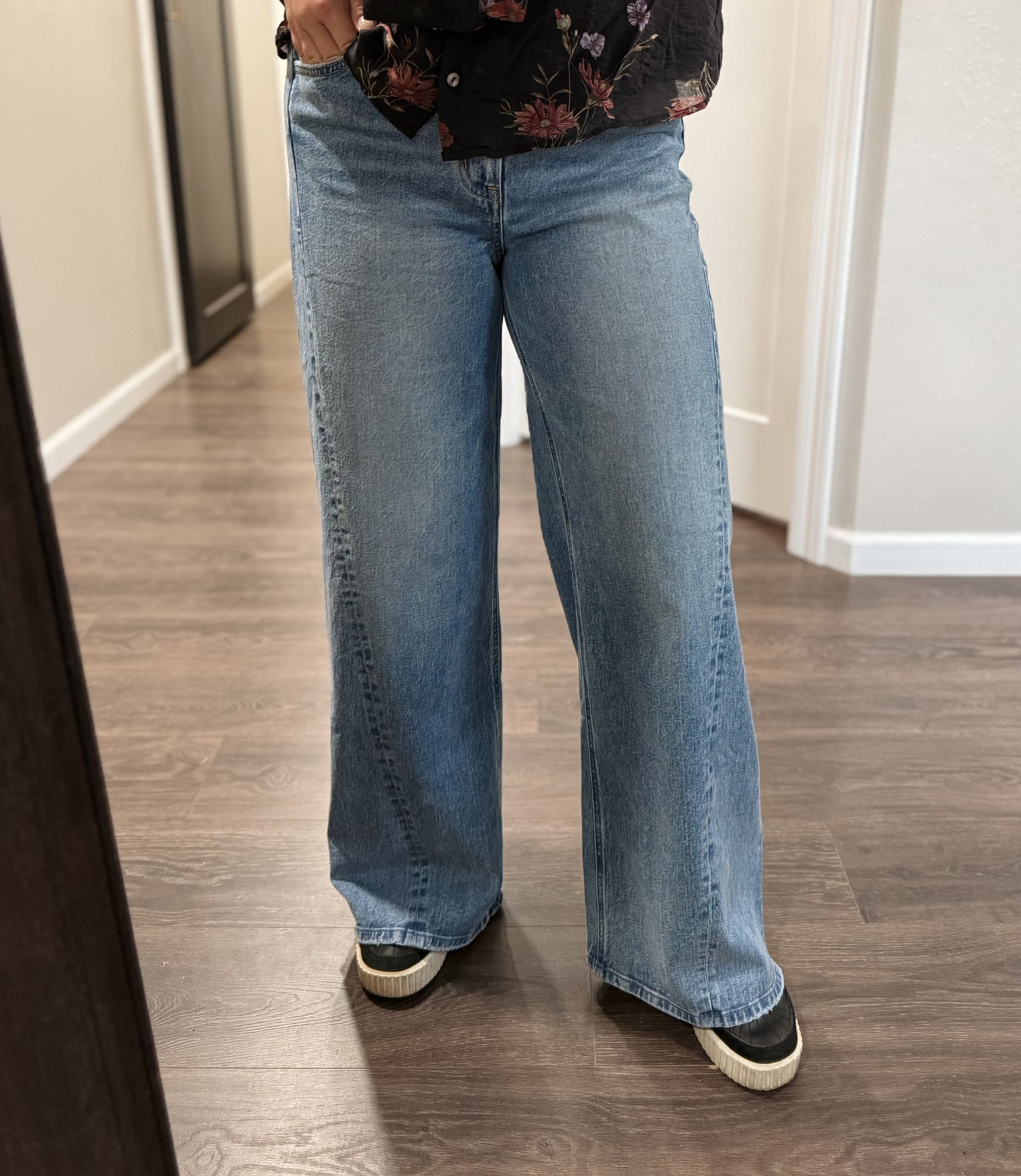 Flying Monkey | High Rise Seam Detail Wide Leg