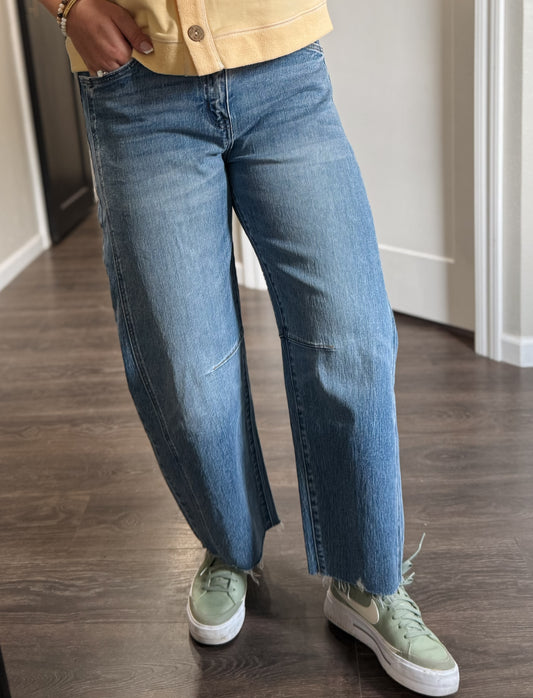 Vervet | High Rise Seam Barrel