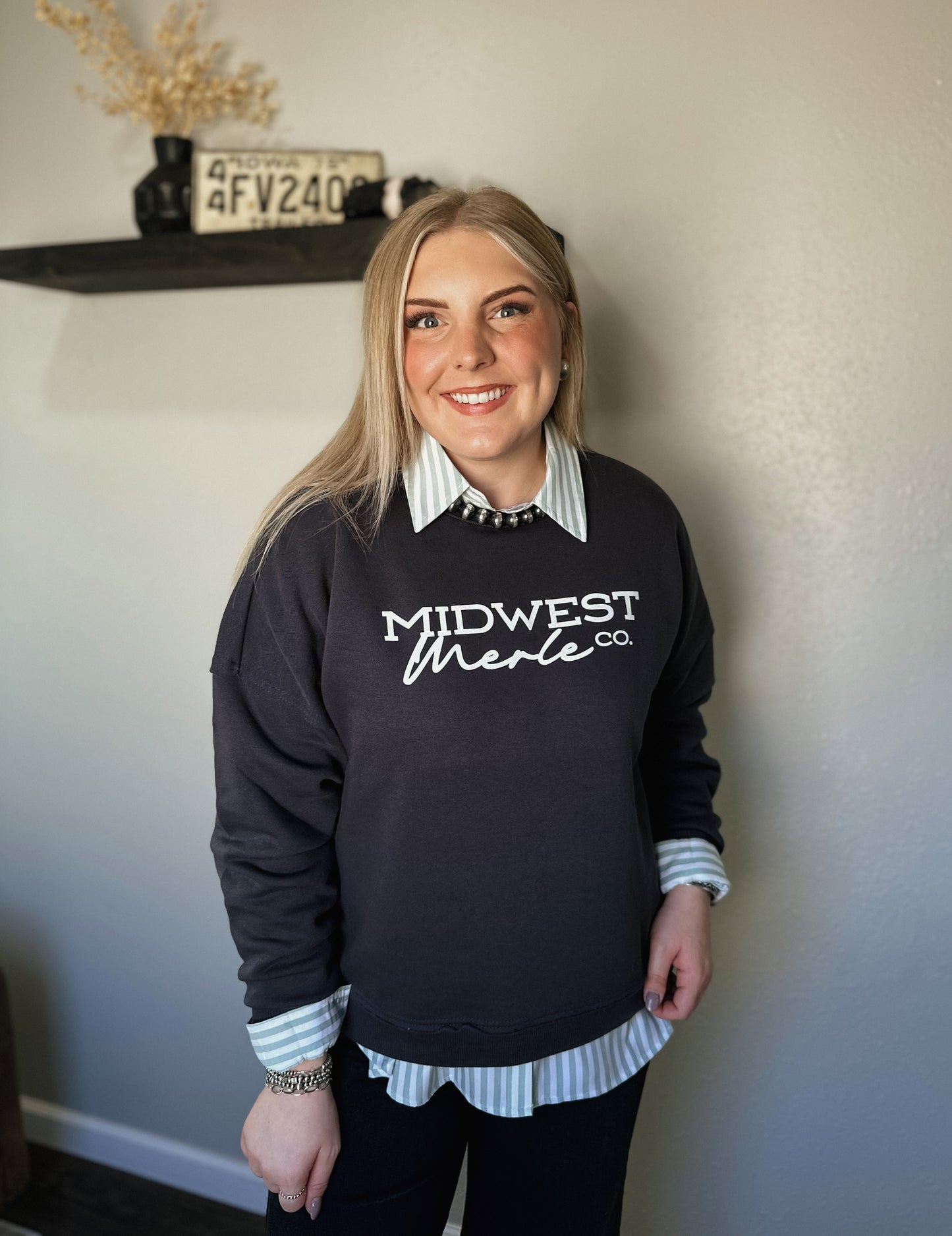 Logo Crewneck - Washed Black