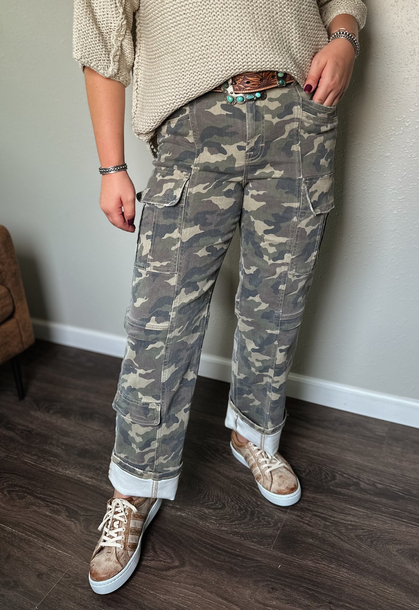 Hidden | Hudson Camo Cargo Straight
