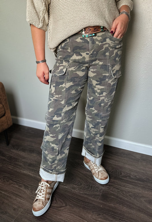 Hidden | Hudson Camo Cargo Straight