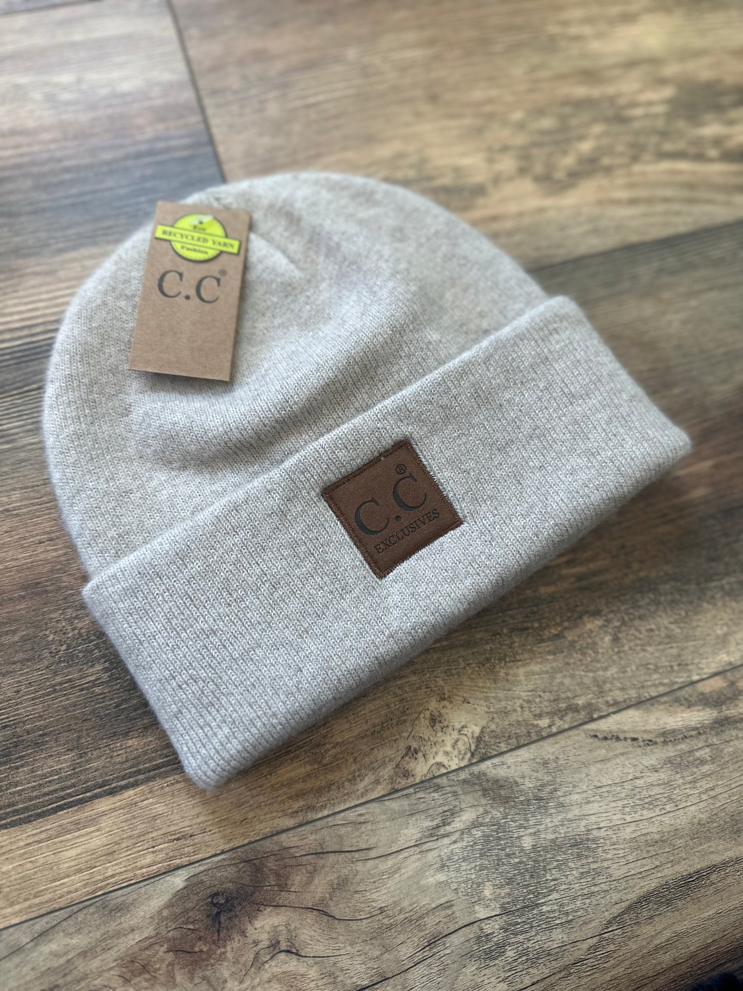 C.C Ribbed Beanie - Beige