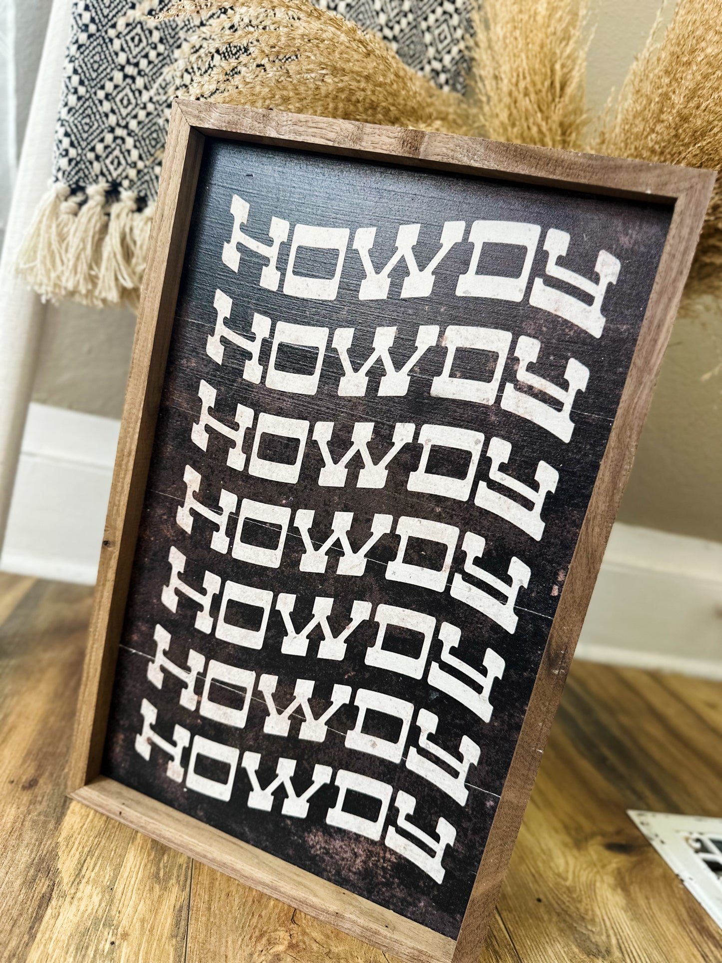 Howdy, Howdy - Black 10x16