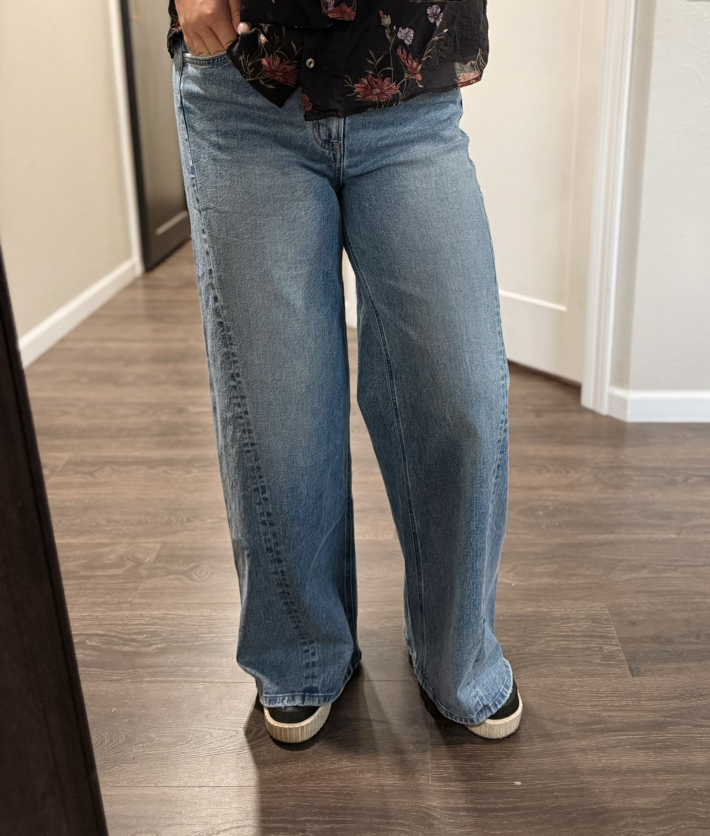 Flying Monkey | High Rise Seam Detail Wide Leg