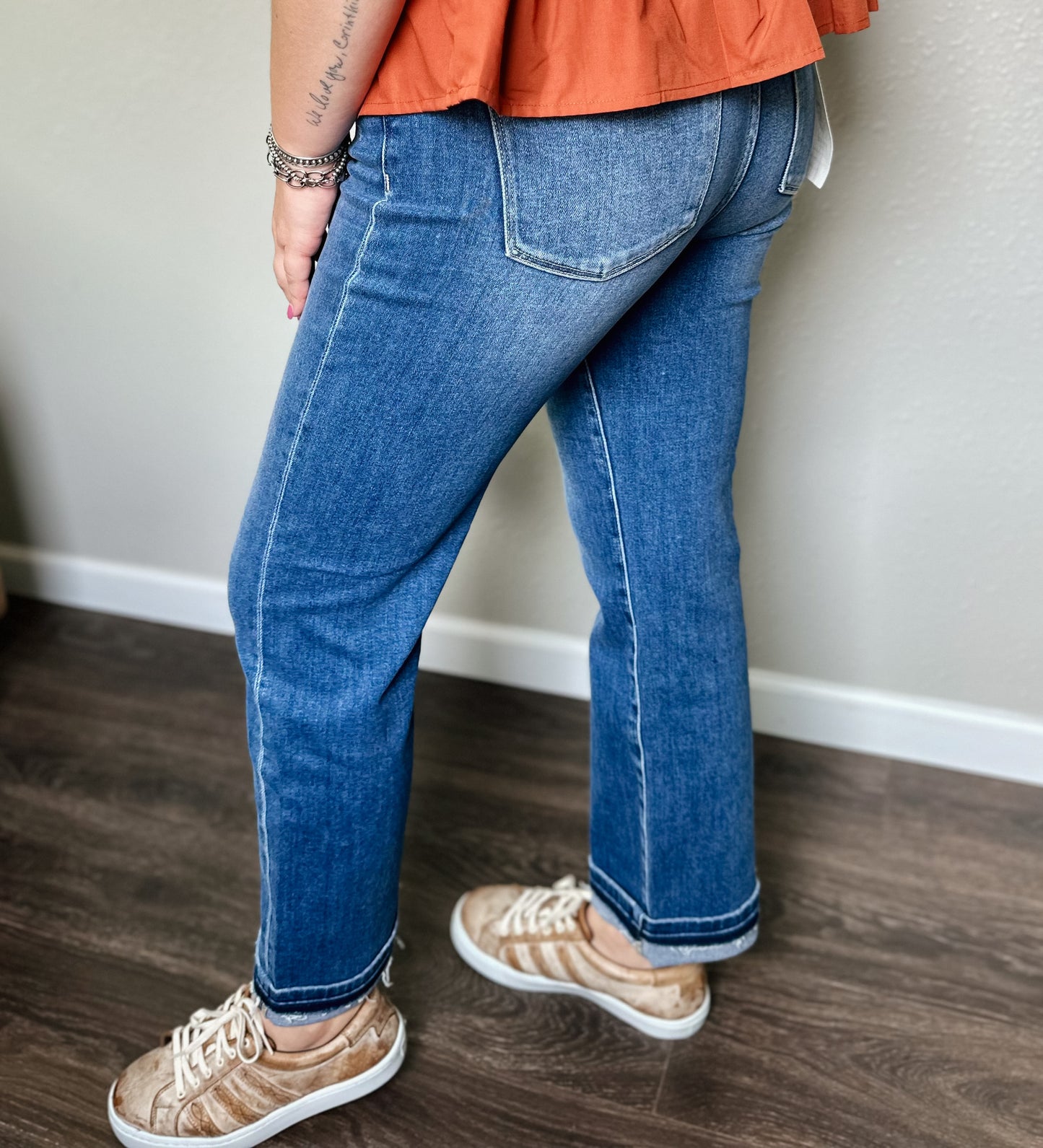 Risen | Marley Mid Rise Ankle Straight