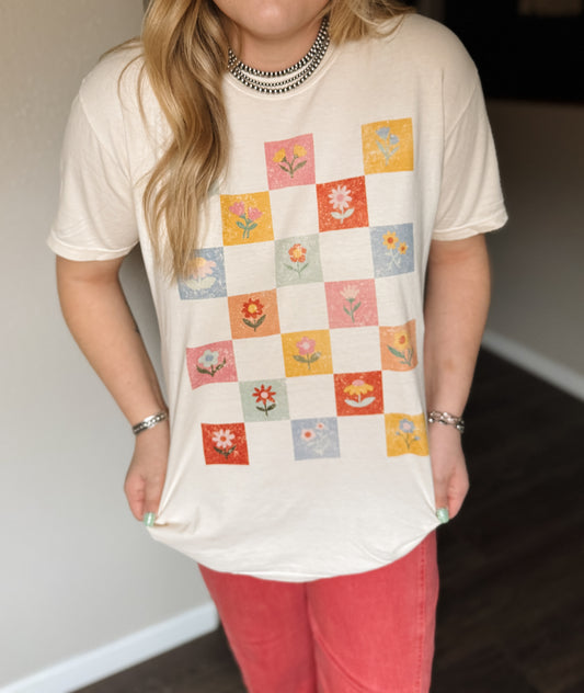 Retro Spring Checker Tee