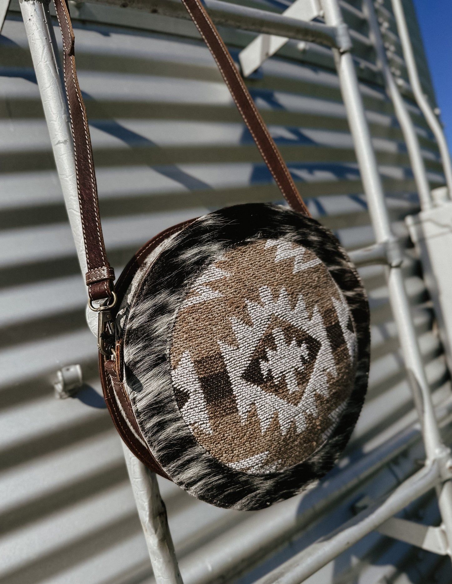 Boho Tribal Round Crossbody